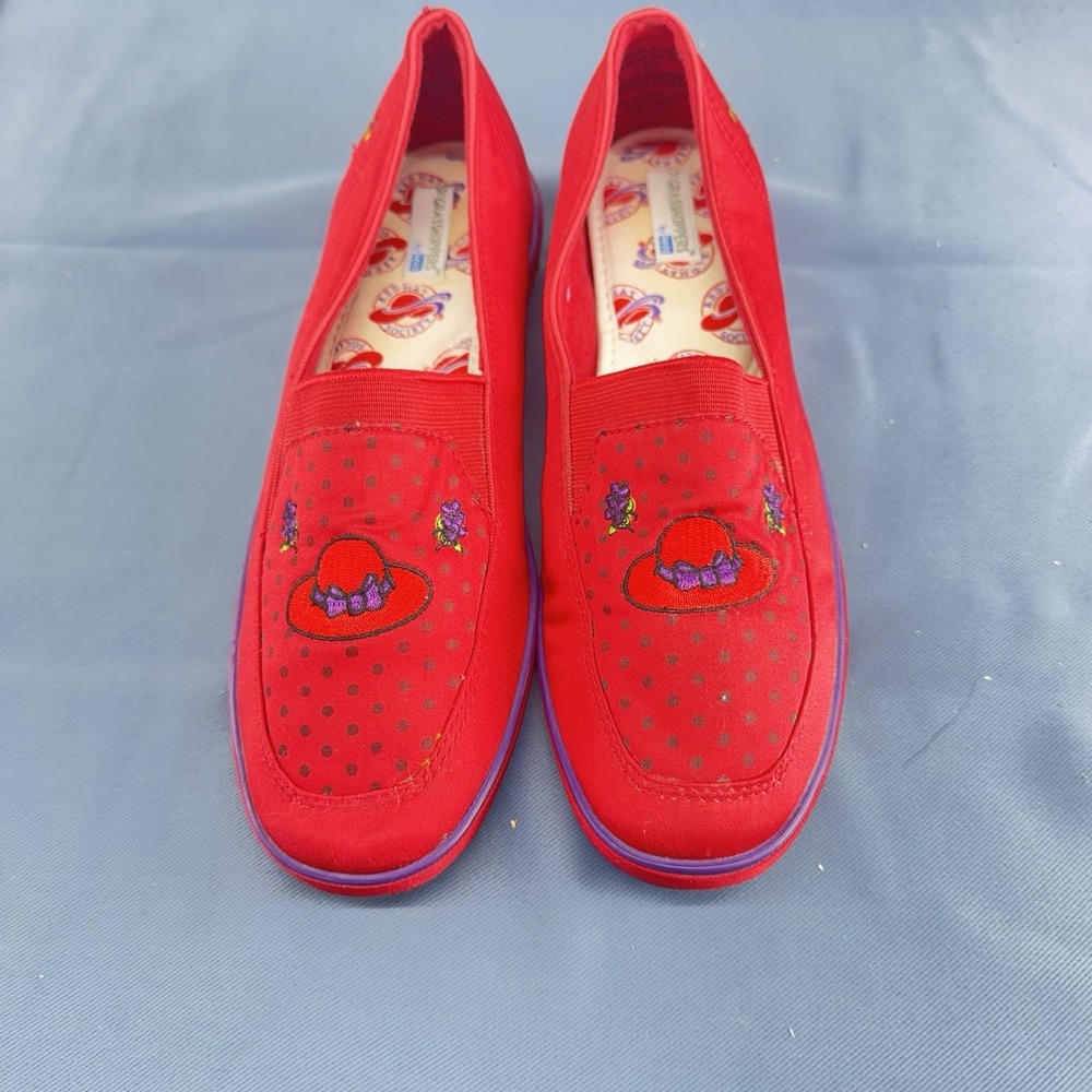 Keds Grasshoppers VTG Y2K Red Hat Society Casual Loafers Women Size 7 1/2 Med